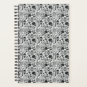 Menselijk anatomiestelsel Skeleton Patroon Planner