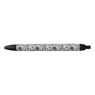 Menselijk anatomiestelsel Skeleton Patroon Zwarte Inkt Pen