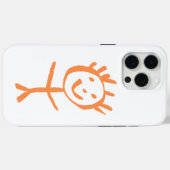 menselijk beeldje Case-Mate iPhone case (Achterkant (horizontaal))