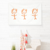 menselijk beeldje spandoek (Insitu)