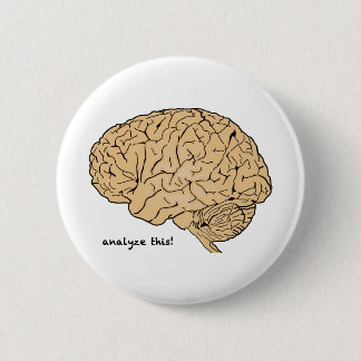 Menselijk brein: Analyseer dit! Ronde Button 5,7 Cm