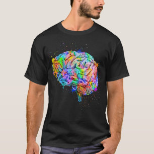 Menselijk brein Anatomie Kleurrijk anatomisch brei T-shirt