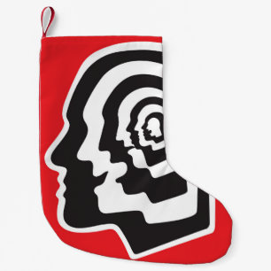 Menselijk brein, emoties, psychologie - abstracte kleine kerstsok
