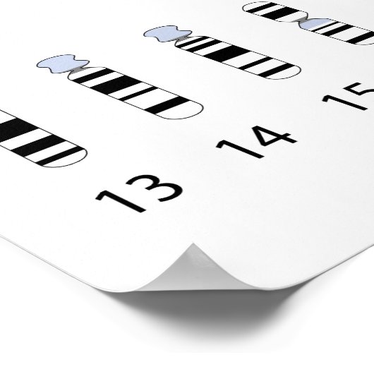 Menselijk chromosoom idiogram Poster (Hoek)