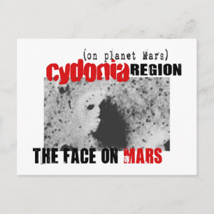 Menselijk gezicht op Planet Mars Briefkaart