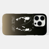 Menselijk gezicht silhouet kunst | Case-Mate iPhone case (Achterkant (horizontaal))