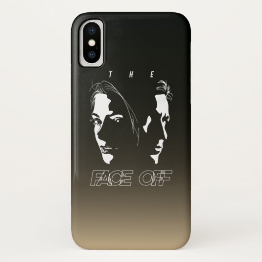 Menselijk gezicht tegenover elkaar silhouet kunst  Case-Mate iPhone case (Achterkant)