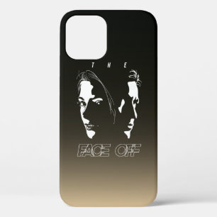 Menselijk gezicht tegenover elkaar silhouet kunst  iPhone 12 pro hoesje