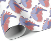 Menselijk hart cadeaupapier (Rol Hoek)