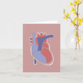 Menselijk hart Kaarten (Gele Bloem)