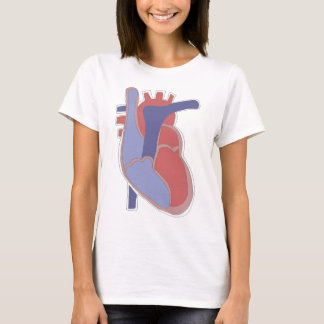 Menselijk hart t-shirt