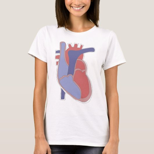 Menselijk hart t-shirt (Voorkant)