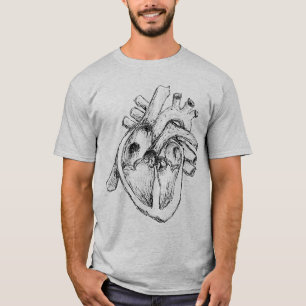 Menselijk hart t-shirt