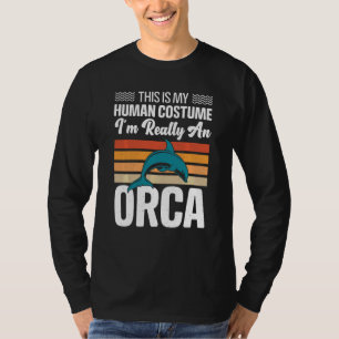 Menselijk kostuum Ik ben echt een Orca walvis Hall T-shirt