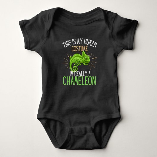 Menselijk kostuum Im is echt een Chameleon plezier Romper (Voorkant)