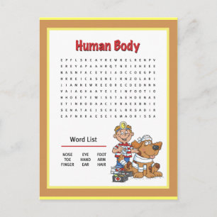 Menselijk lichaam briefkaart