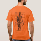 Menselijk lichaam Medische Diagram T-shirt - 4 stu (Achterkant)
