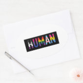 Menselijk Ovale Sticker (Envelop)