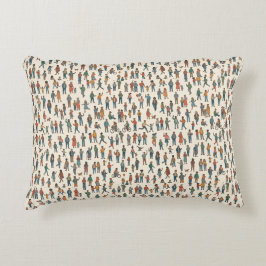 Menselijk Patroon Accent Kussen