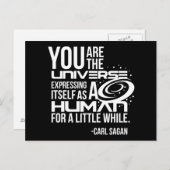 Menselijk universum briefkaart (Voorkant / Achterkant)