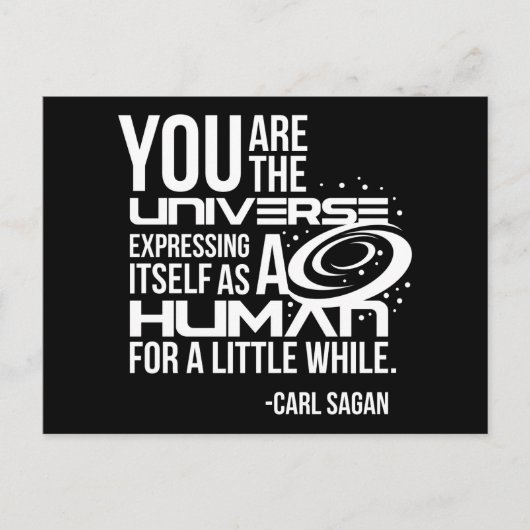 Menselijk universum briefkaart (Voorkant)