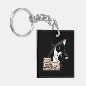 Menselijk? Waar ben je? Kat Sleutelhanger (Voorkant Links)