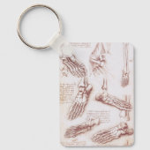 Menselijke anatomie Botten van Leonardo da Vinci Sleutelhanger (Voorkant)