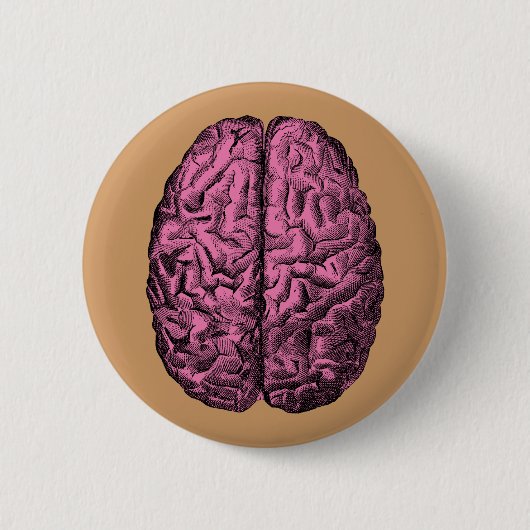 Menselijke Anatomie Brain Ronde Button 5,7 Cm (Voorkant)