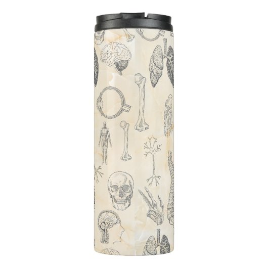 menselijke anatomie geek thermosbeker (Achterkant)