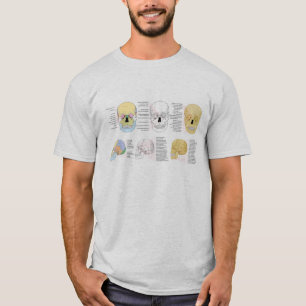 Menselijke anatomie Humaan Schulpkleur geïllustre T-shirt