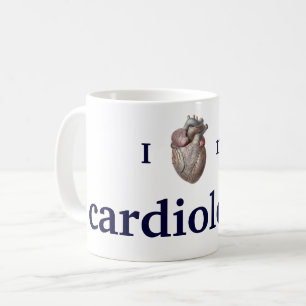  menselijke anatomie, ik hou van mijn cardioloog koffiemok