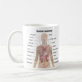 Menselijke anatomie koffiemok