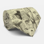  menselijke anatomie Larynx been Leonardo da Vinci Stropdas (Opgerold)