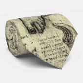  menselijke anatomie Larynx been Leonardo da Vinci Stropdas (Opgerold)