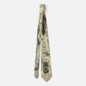  menselijke anatomie Larynx been Leonardo da Vinci Stropdas (Achterkant)