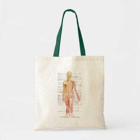 Menselijke anatomie Medische Diagram Aangepaste ni Tote Bag (Voorkant)