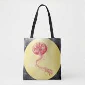 Menselijke anatomie Pop Art Brain & Spine Tote Bag (Voorkant)