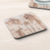 Menselijke anatomie Skeleton Botten van Leonardo d Onderzetter (Linkerzijde)