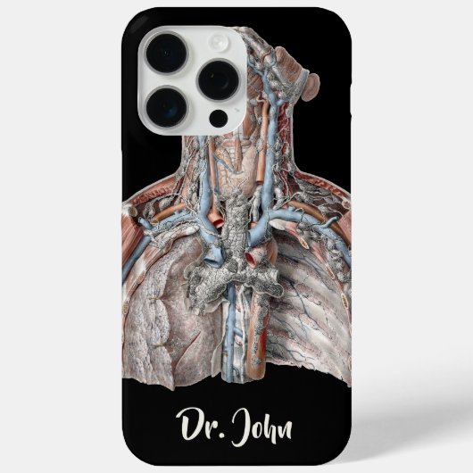  menselijke anatomie Throat, nek, borst, ribben Case-Mate iPhone Case (Achterkant)