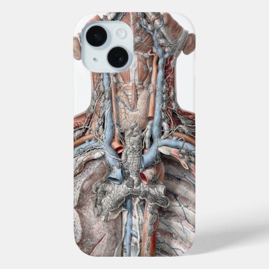 menselijke anatomie Throat, nek, borst, ribben Case-Mate iPhone Case (Achterkant)
