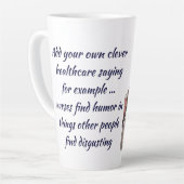 menselijke anatomie Throat, nek, borst, ribben Latte Mok (Linkerhoek)