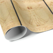 Menselijke anatomie, Vitruviaans Man van Leonardo  Cadeaupapier (Rol Hoek)