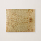 Menselijke anatomie, Vitruviaans Man van Leonardo Legpuzzel (Horizontaal)