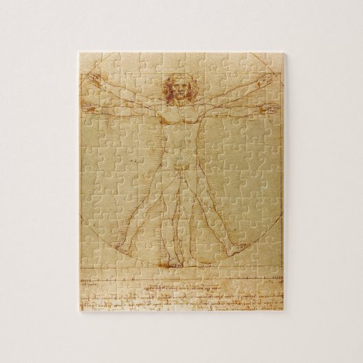 Menselijke anatomie, Vitruviaans Man van Leonardo Legpuzzel (Verticaal)