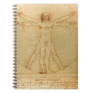 Menselijke anatomie, Vitruviaans Man van Leonardo Notitieboek