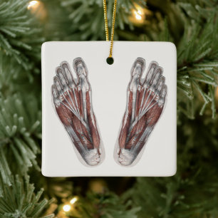  menselijke anatomie Voetafdruk podiatry Feet Keramisch Ornament
