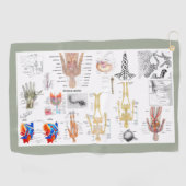 Menselijke anatomiekaarten golfhanddoek (Horizontaal)