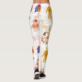 Menselijke anatomiekaarten leggings (Achterkant)