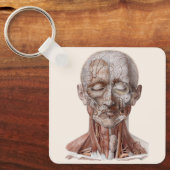  menselijke anatomiewetenschap, hoofd Throat Nose Sleutelhanger (Voorkant)