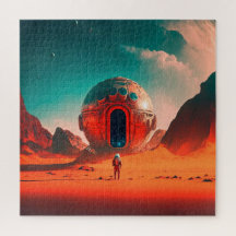 Menselijke astronauten Onderzoek een Alien Planet